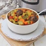 Instant pot italian vegetable meatball soup