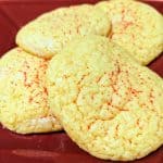 lemon sugar cookies on a plate