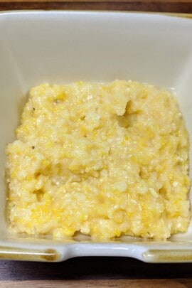 cheese grits in a bowl