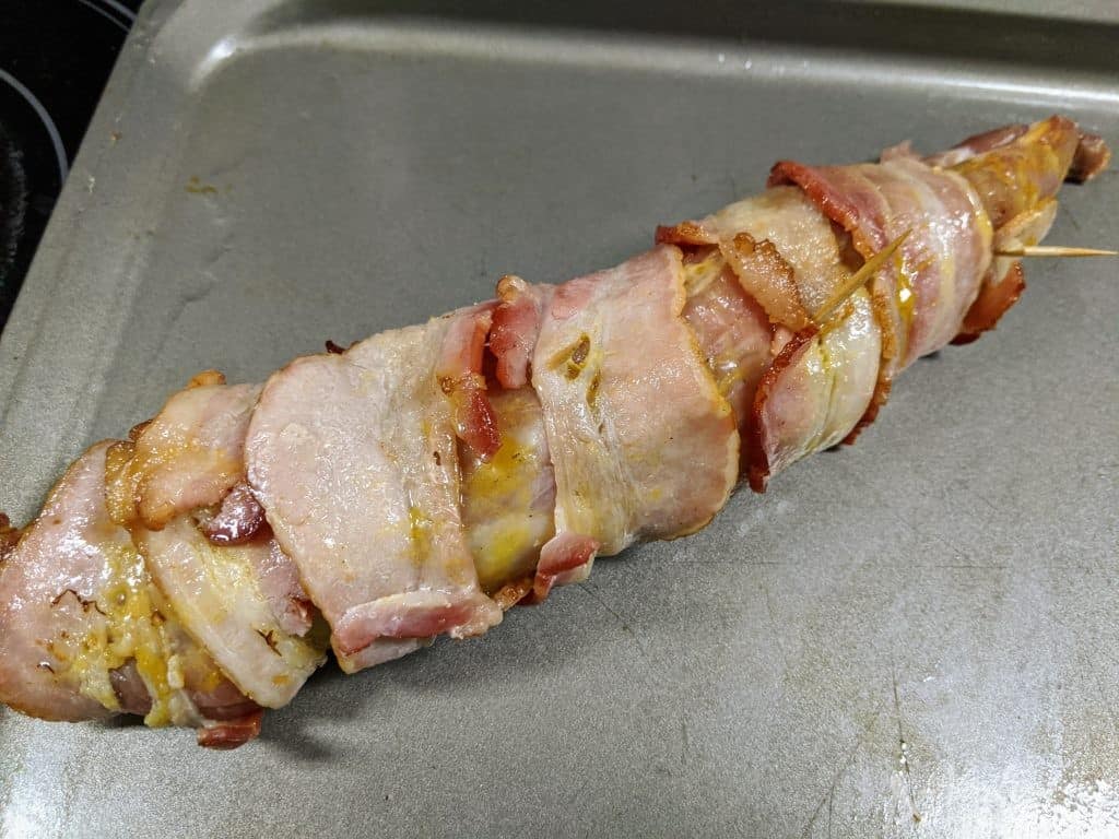 Vortex Air Fryer Sweet Bacon Wrapped Pork Tenderloin