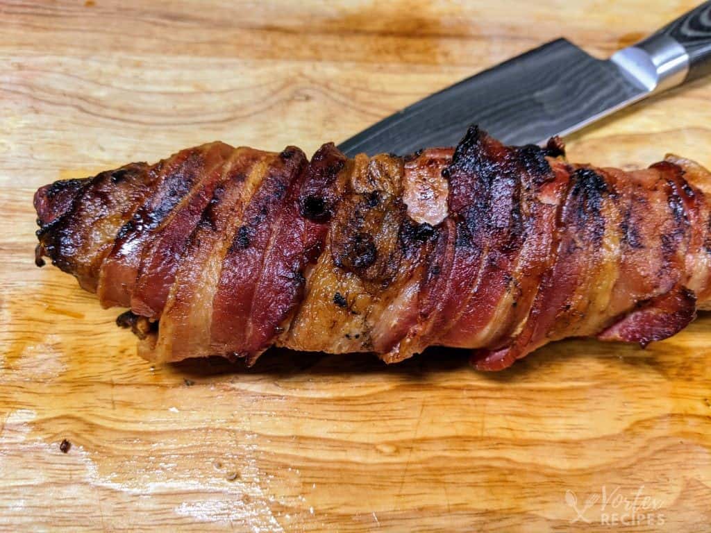 Vortex Air Fryer Sweet Bacon Wrapped Pork Tenderloin