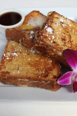 cinnamon french toast on a plate