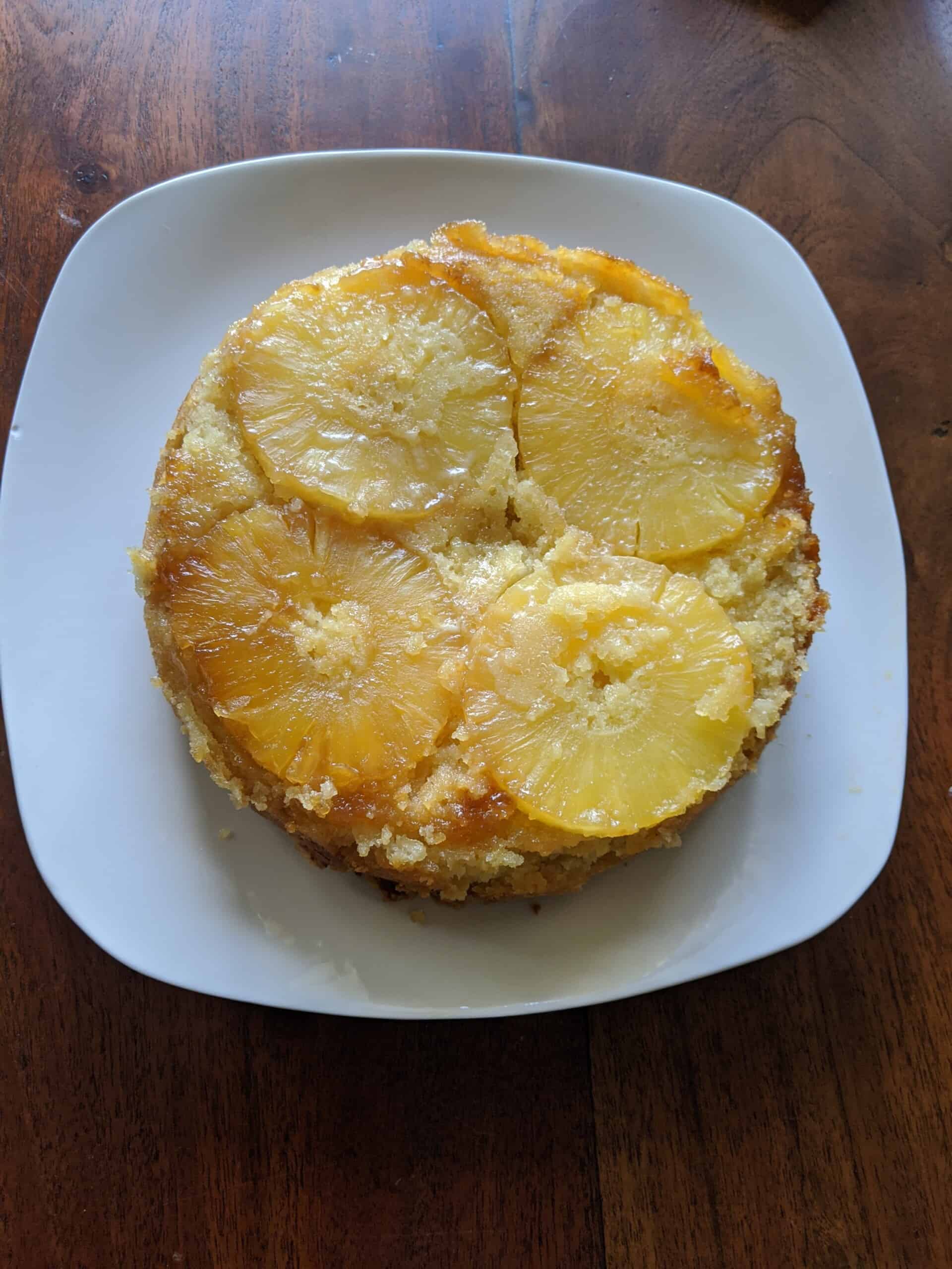 air fryer pineapple upside down cake