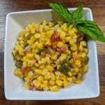 instant pot corn maque choux in a bowl