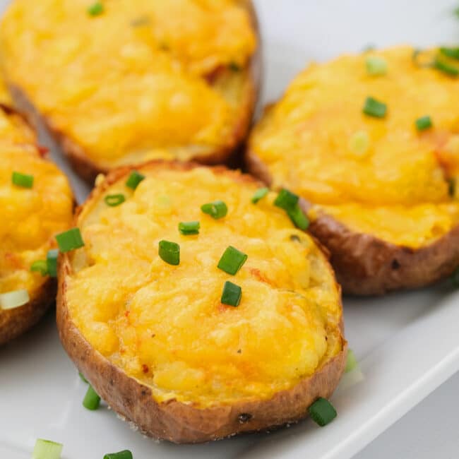 Air Fryer Twice Baked Potatoes - Everything Air Fryer and More