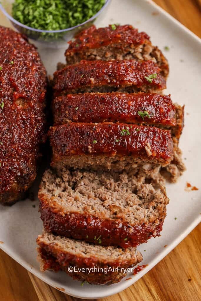 Air Fryer Meatloaf with Bourbon Glaze - Everything Air Fryer and More