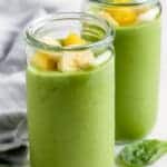 Green Smoothie in a two glasses