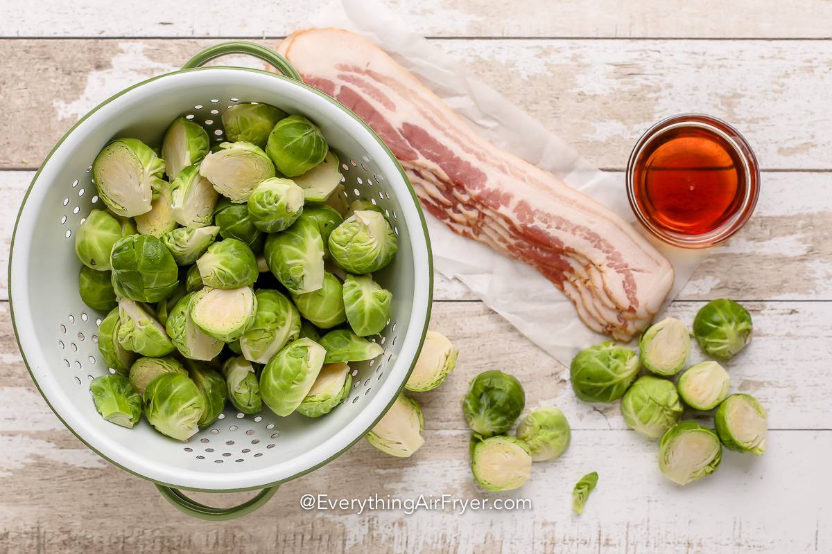 Air Fryer Bacon Wrapped Brussels Sprouts Ingredients