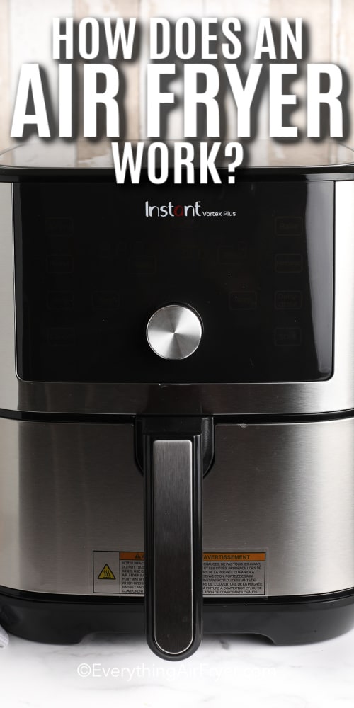 Instant Pot Air Fryer with writing