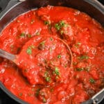 Air Fryer Meat Sauce with text