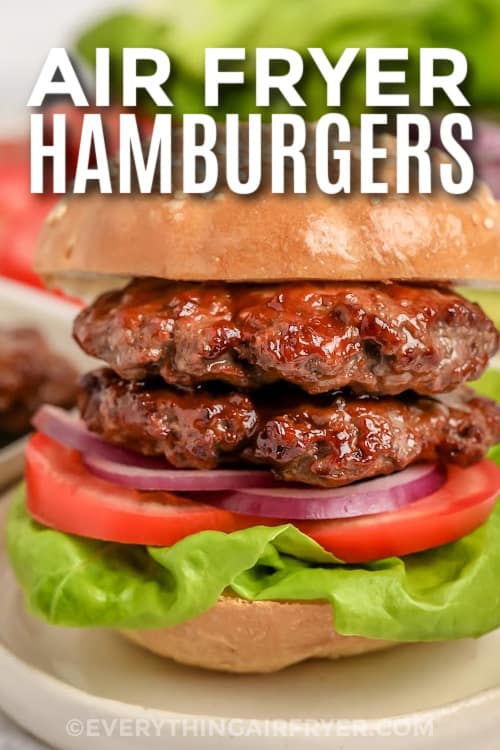 hamburger with text