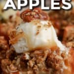 baked apples with text