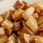 air fryer home fries with text