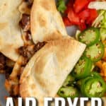 air fryer tacos with text