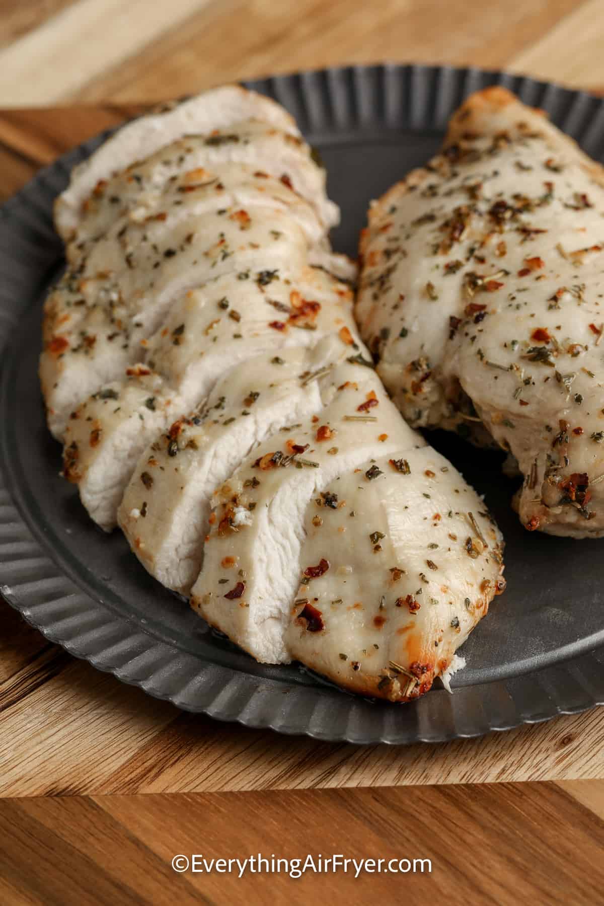 sliced herb chicken breasts