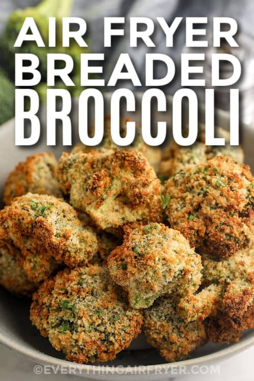 air fryer broccoli with text
