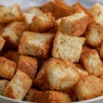 croutons with text