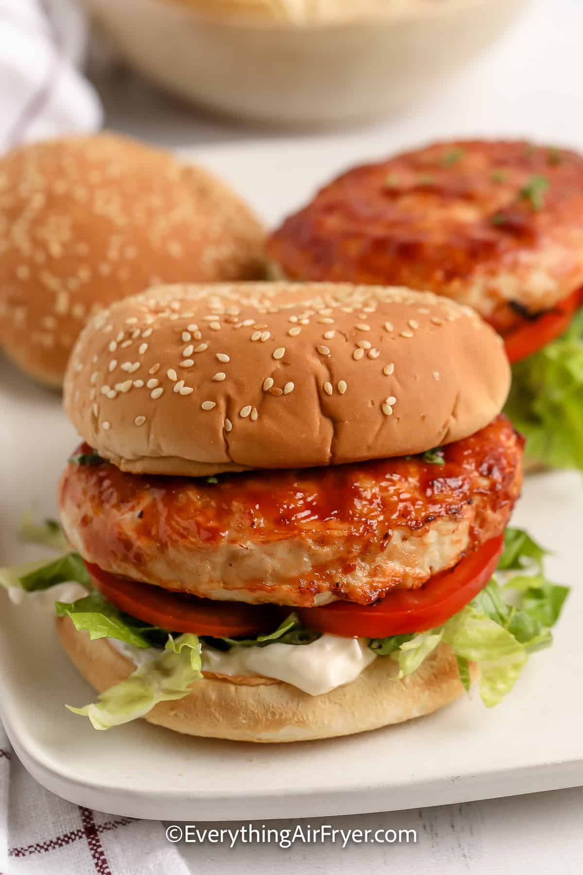 Air Fryer Turkey Burgers - Spend With Pennies