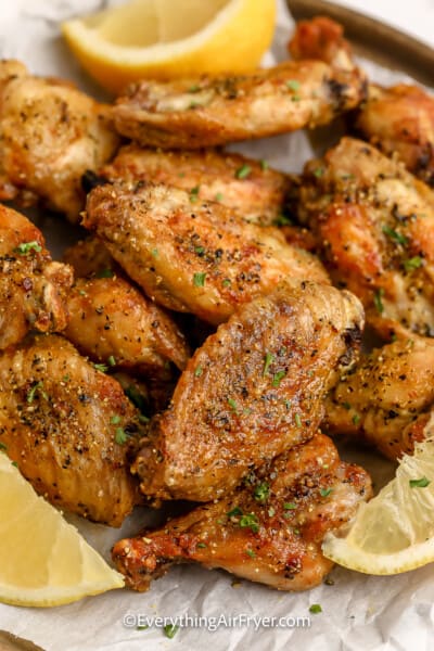 Air Fryer Lemon Pepper Wings - Everything Air Fryer and More