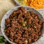taco meat in a bowl