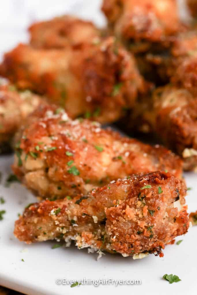 Air Fryer Garlic Parmesan Wings - Everything Air Fryer and More