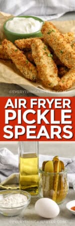 Spicy Air Fryer Pickle Spears - Everything Air Fryer and More
