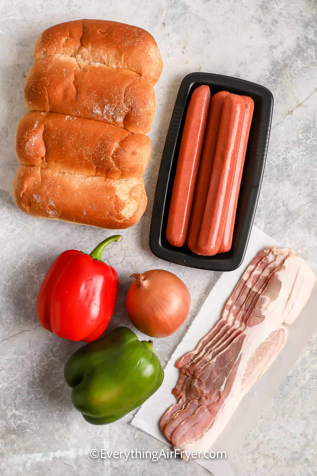 Ingredients for Street Hot Dogs