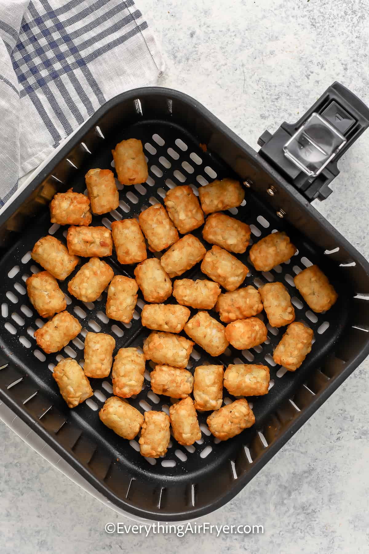 Tater Tots in an Air Fryer Basket