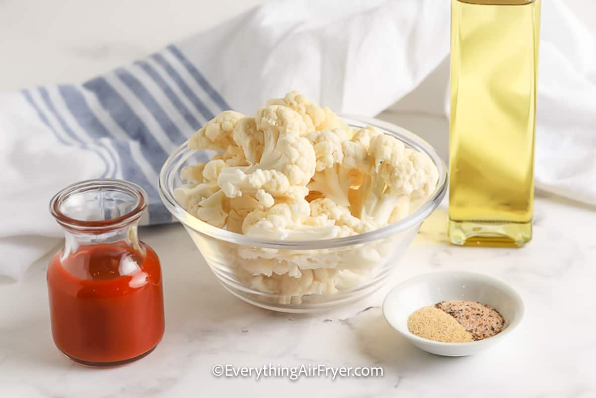 Air Fryer Buffalo Cauliflower Ingredients