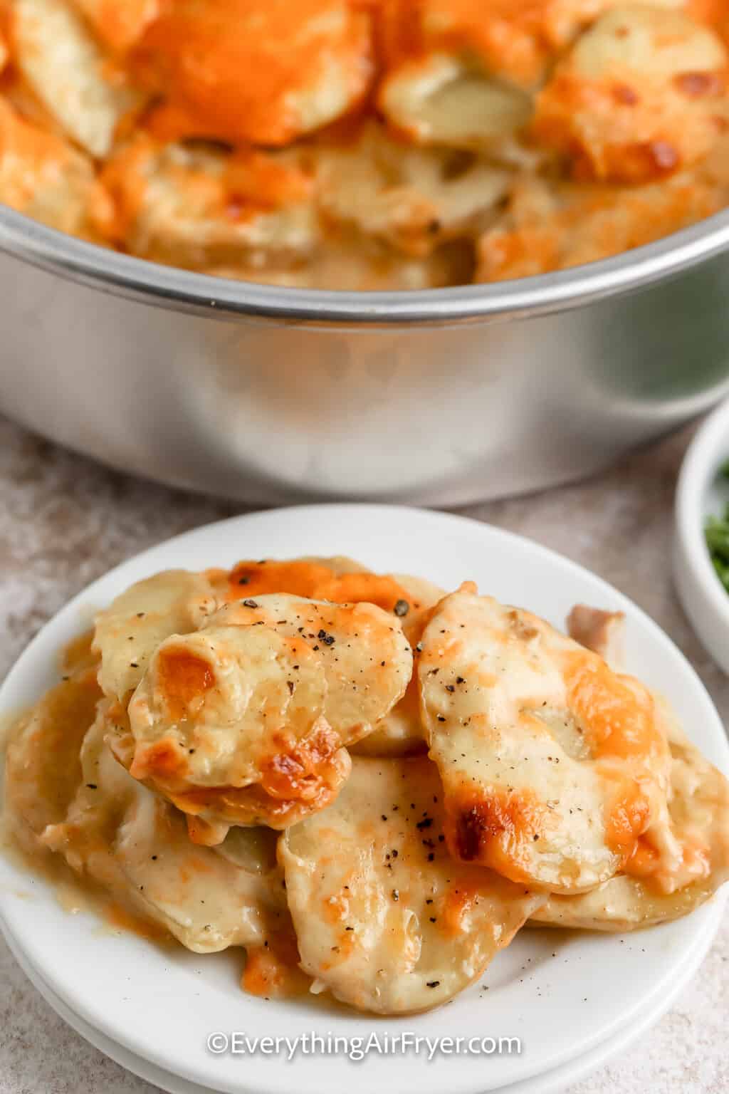 Easy Air Fried Au Gratin Potatoes Everything Air Fryer and More