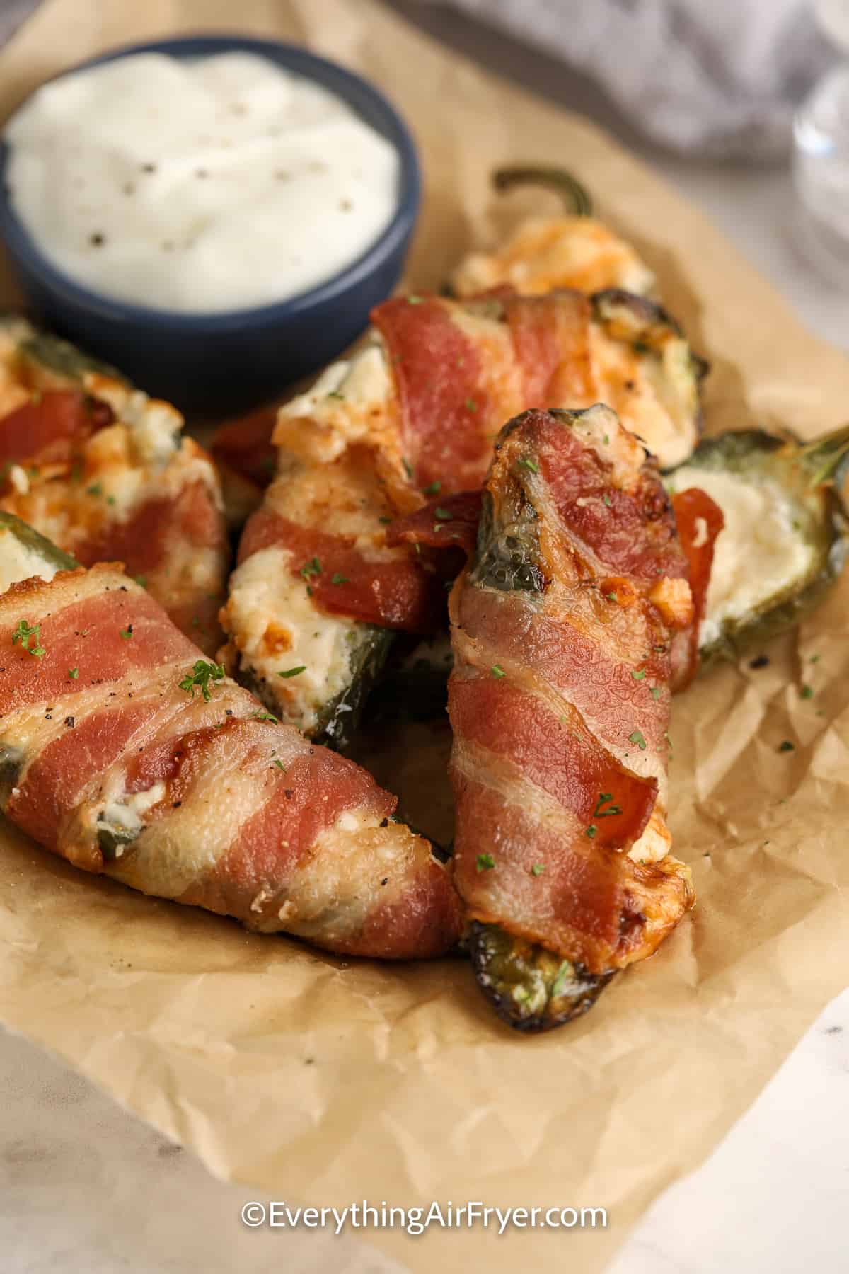 bacon wrapped jalapeno poppers with dip