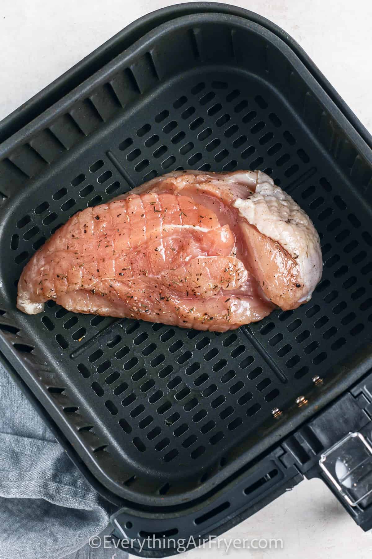 turkey breast in the fryer to make Air Fryer Turkey Breast