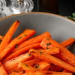 air fryer carrots with text