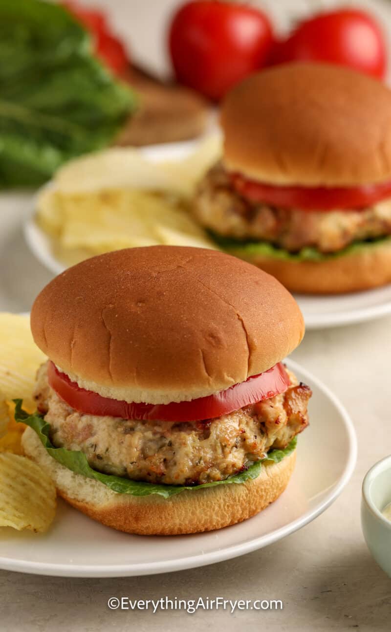 Air Fryer Chicken Burgers - Everything Air Fryer and More