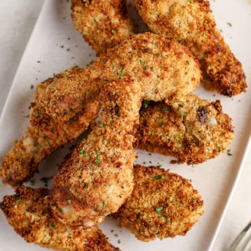 Breaded Air Fryer Chicken Drumsticks - Everything Air Fryer and More